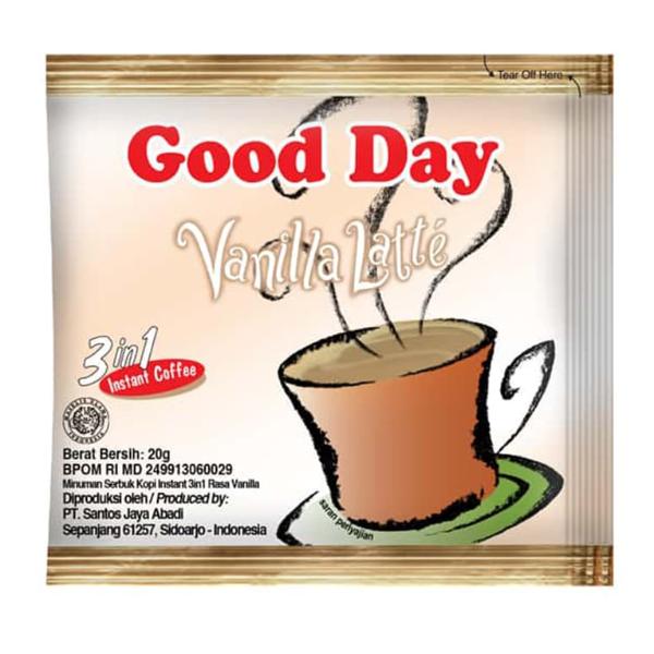 GOOD DAY VANILLA LATTE 20gr